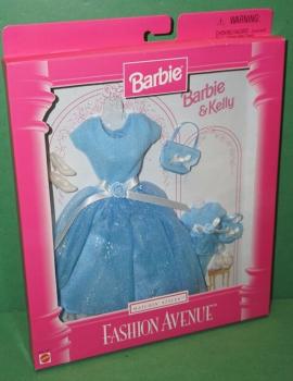Mattel - Barbie - Fashion Avenue - Matchin' Styles - Barbie & Kelly - Light Blue Dresses - Outfit